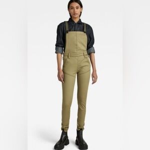 G-Star Olive Women Jeans Overalls